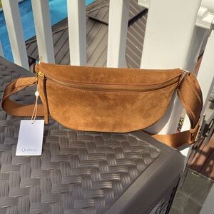Quince suede belt bag.